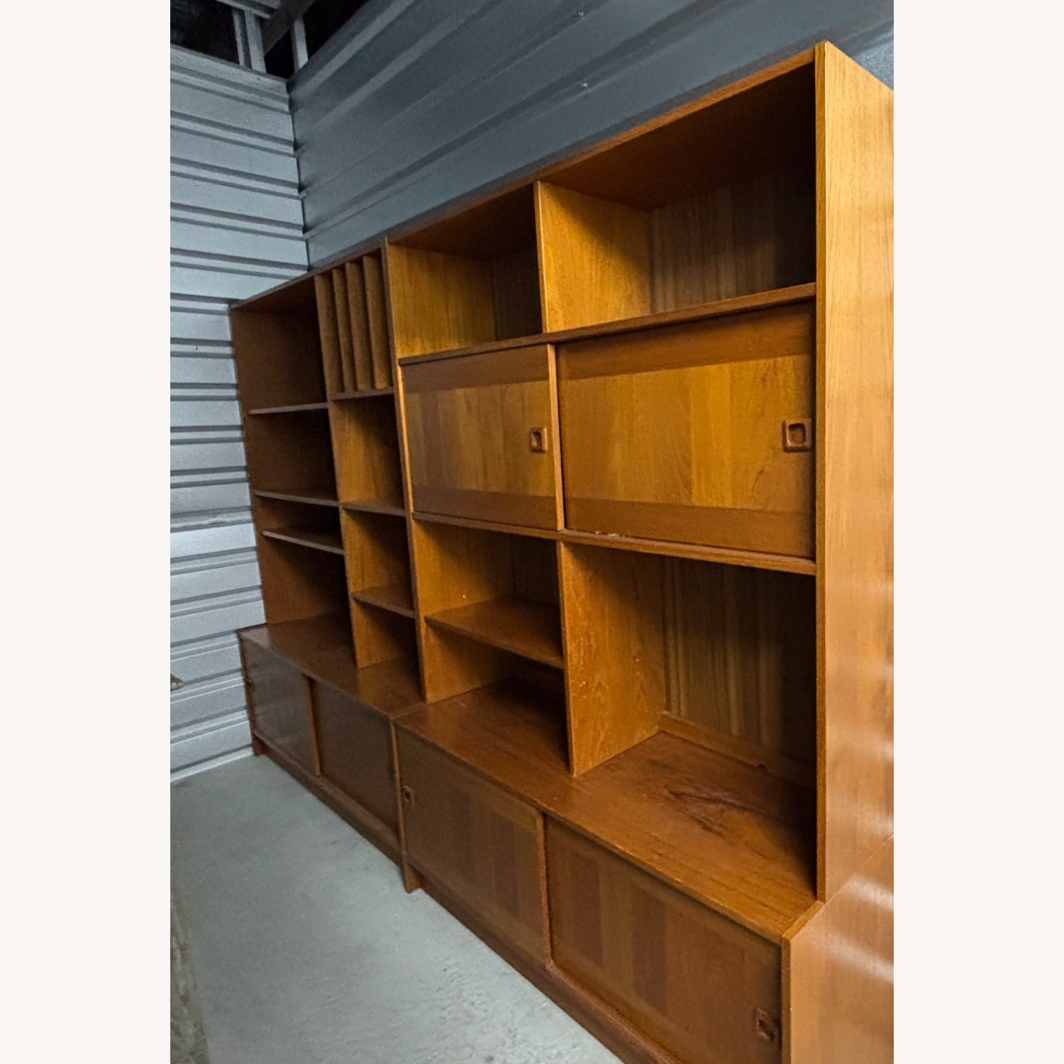 Mid-Century Danish Teak Set of 2 oBokcases - image-3