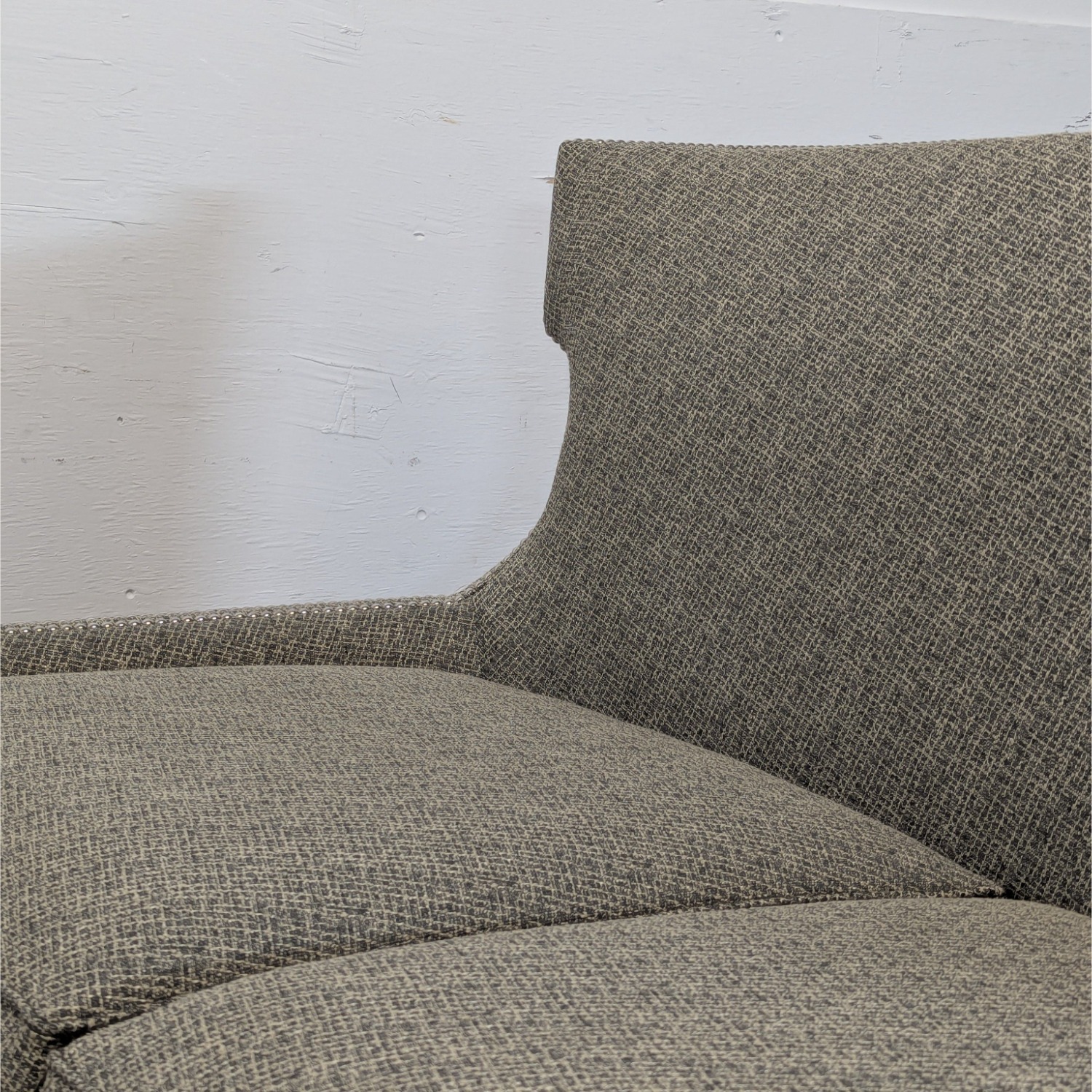 Thomasville Modern Grey Upholstered Loveseat  - image-2