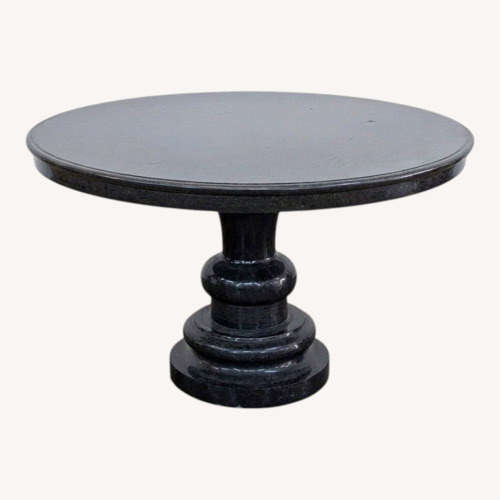 Used Outdoor Black Granite Table for sale on AptDeco