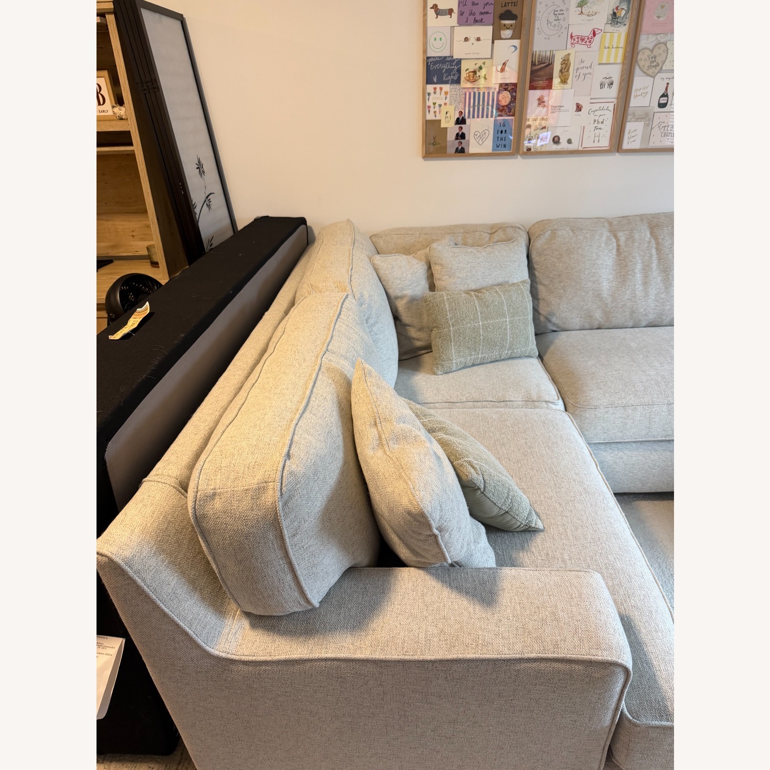 Natural Fabric 3+ Piece Sectional - image-3