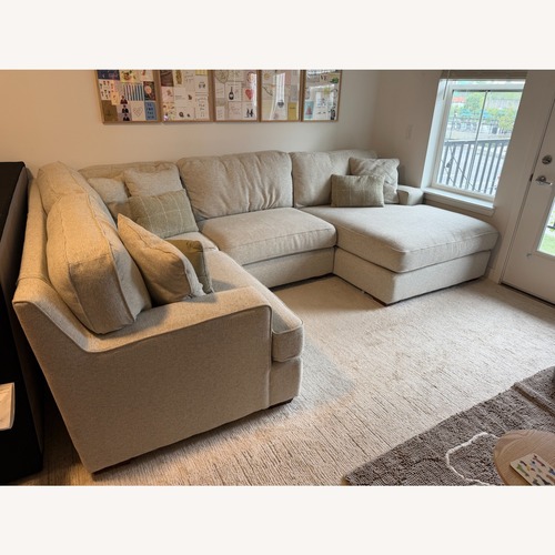 Used Natural Fabric 3+ Piece Sectional for sale on AptDeco