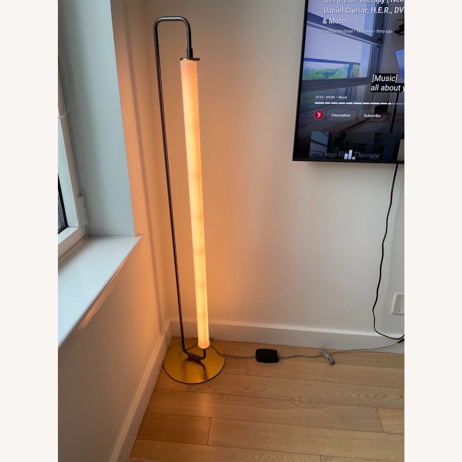 West Elm Brass & Bronze Floor Lamp - image-3