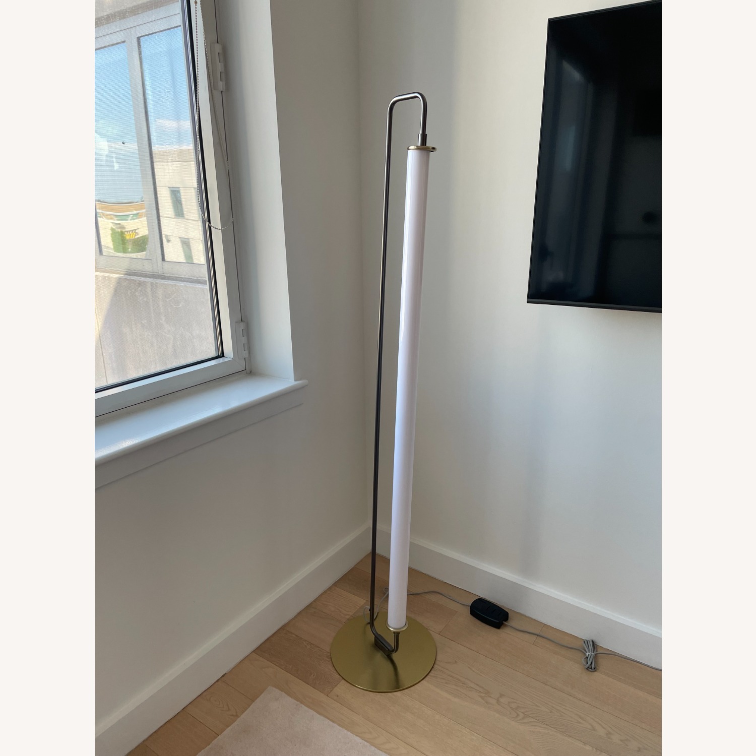 West Elm Brass & Bronze Floor Lamp - image-4