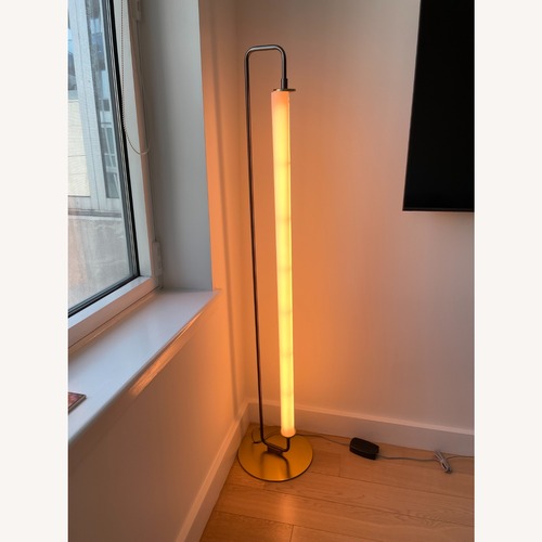 Used West Elm Brass & Bronze Floor Lamp for sale on AptDeco