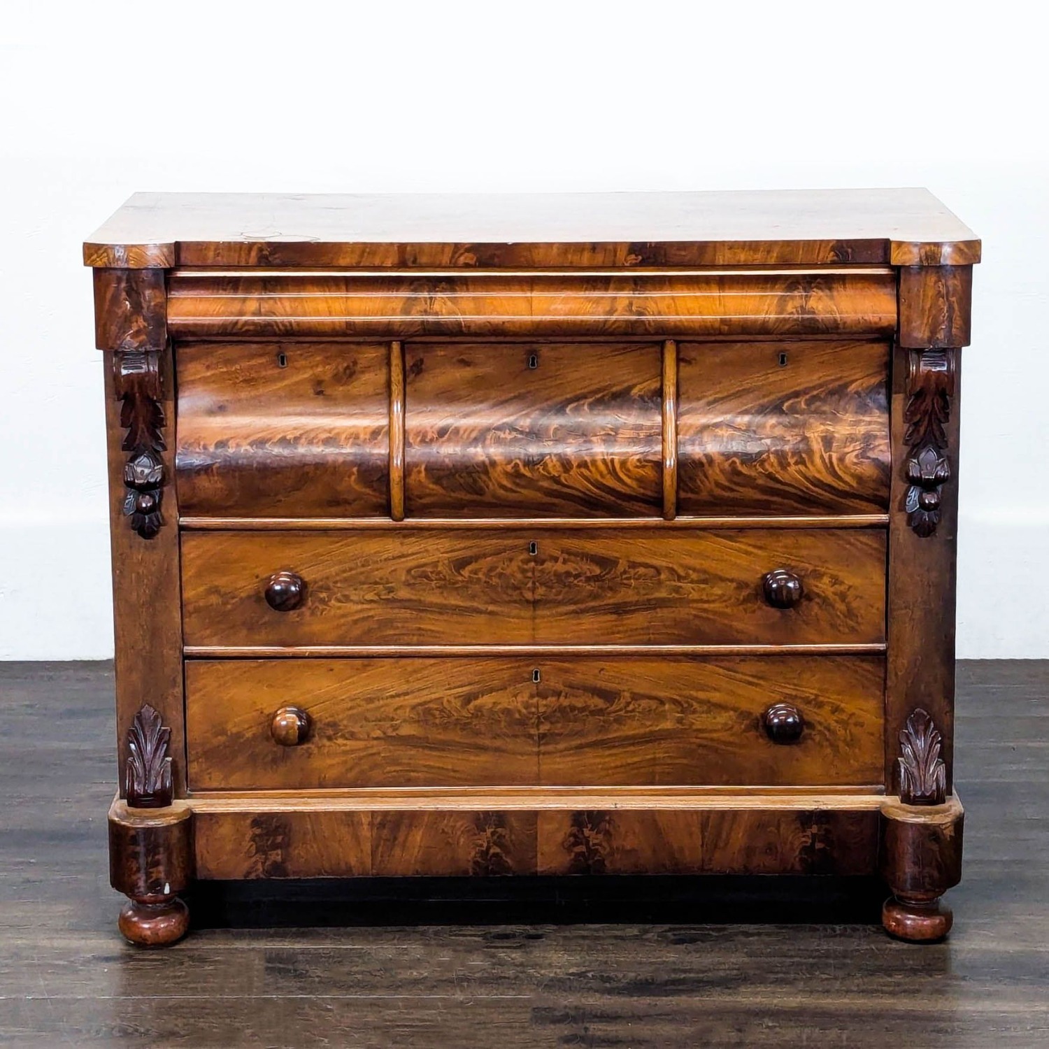 Antique American Empire Flame Dresser  - image-5