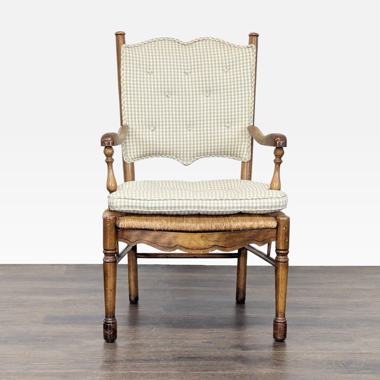 Ladderback Dining Armchair with Rush Seat	 - image-1