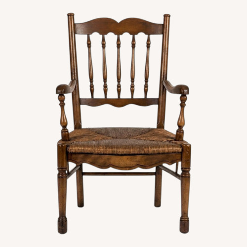 Used Ladderback Dining Armchair with Rush Seat	 for sale on AptDeco