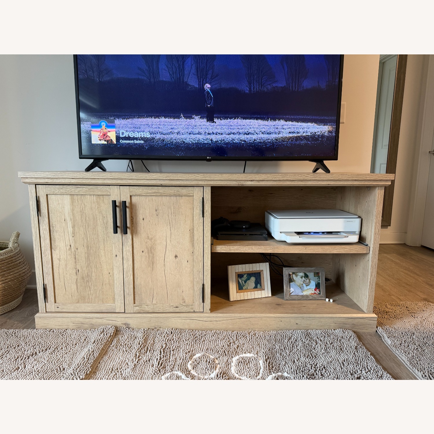 Aspen Home Natural Wood Media Storage - image-1