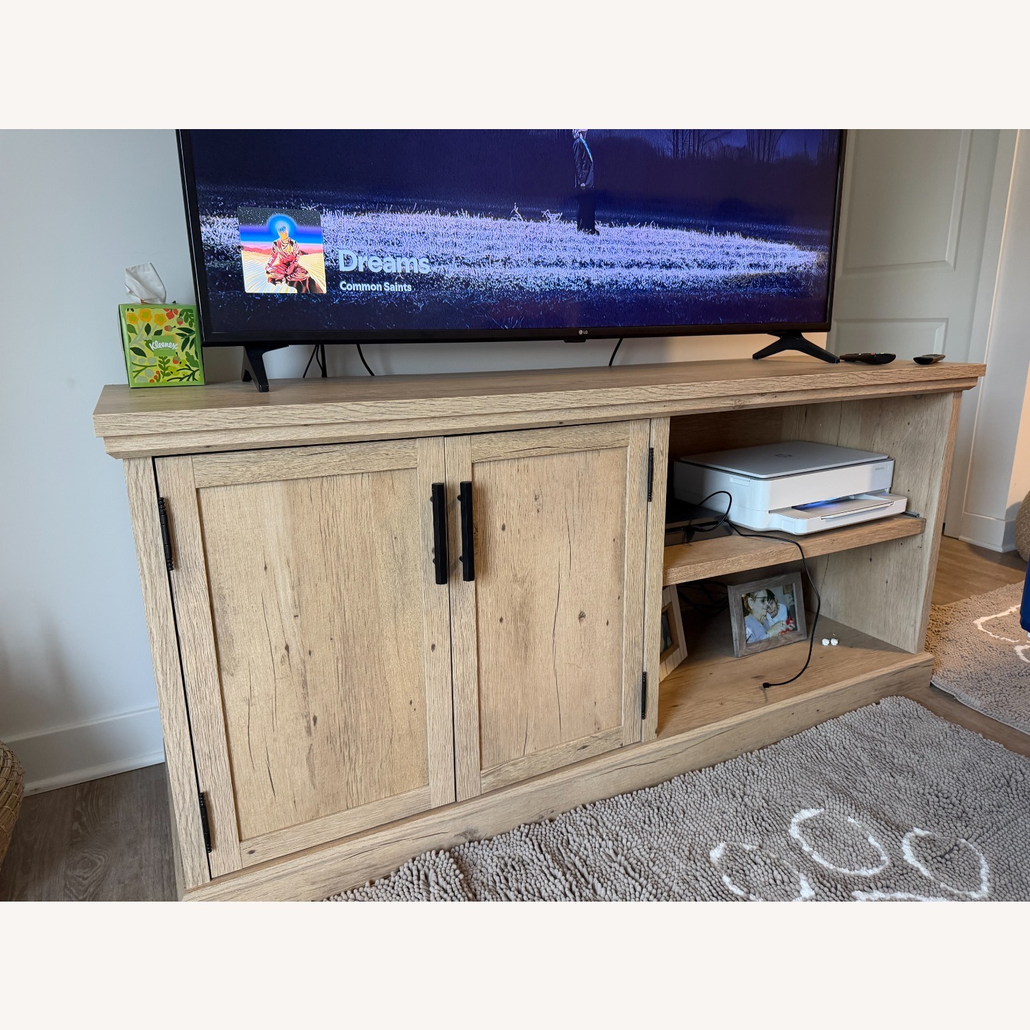 Aspen Home Natural Wood Media Storage - image-2