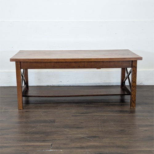 Used One Drawer Oak Dining Table for sale on AptDeco