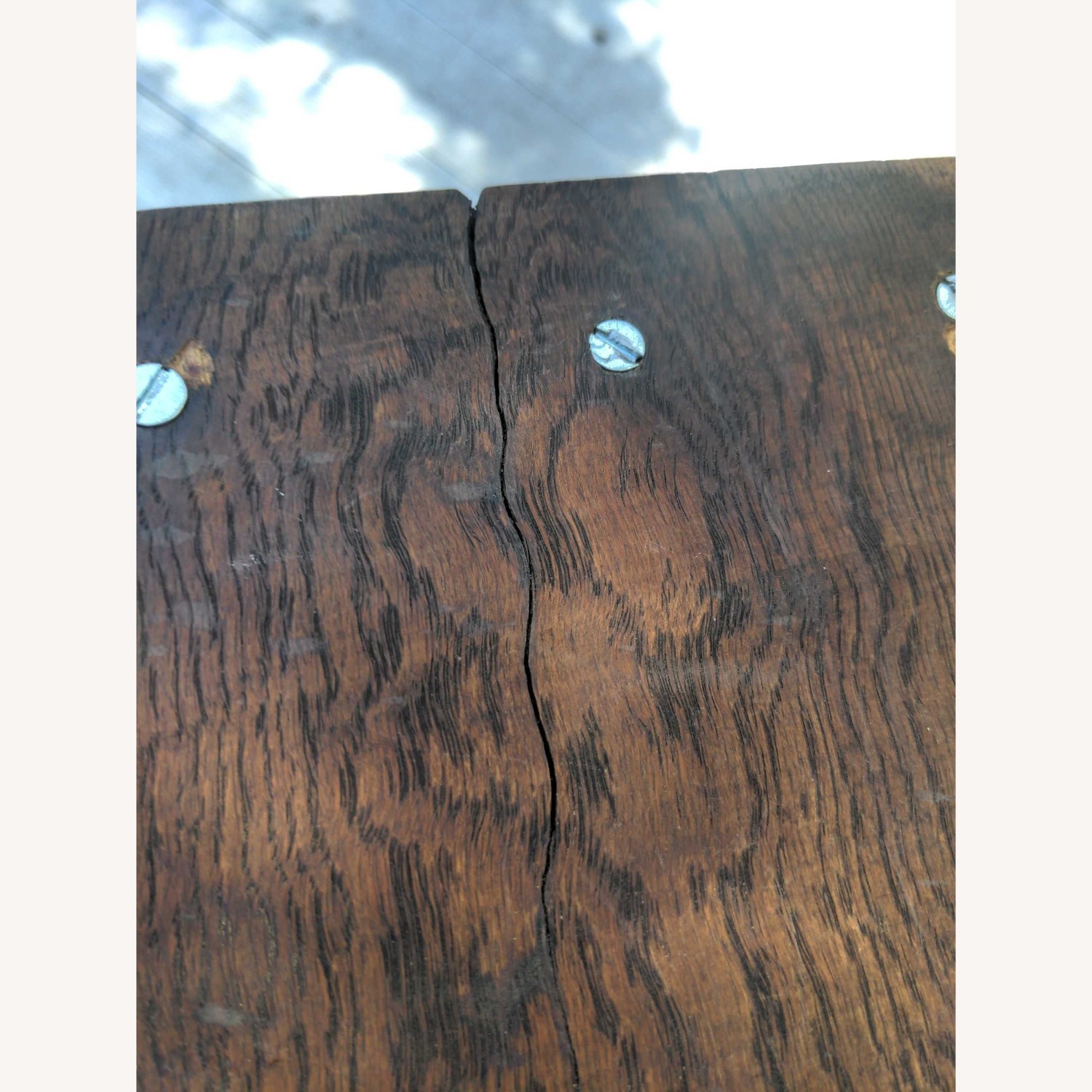 One Drawer Oak Dining Table - image-4