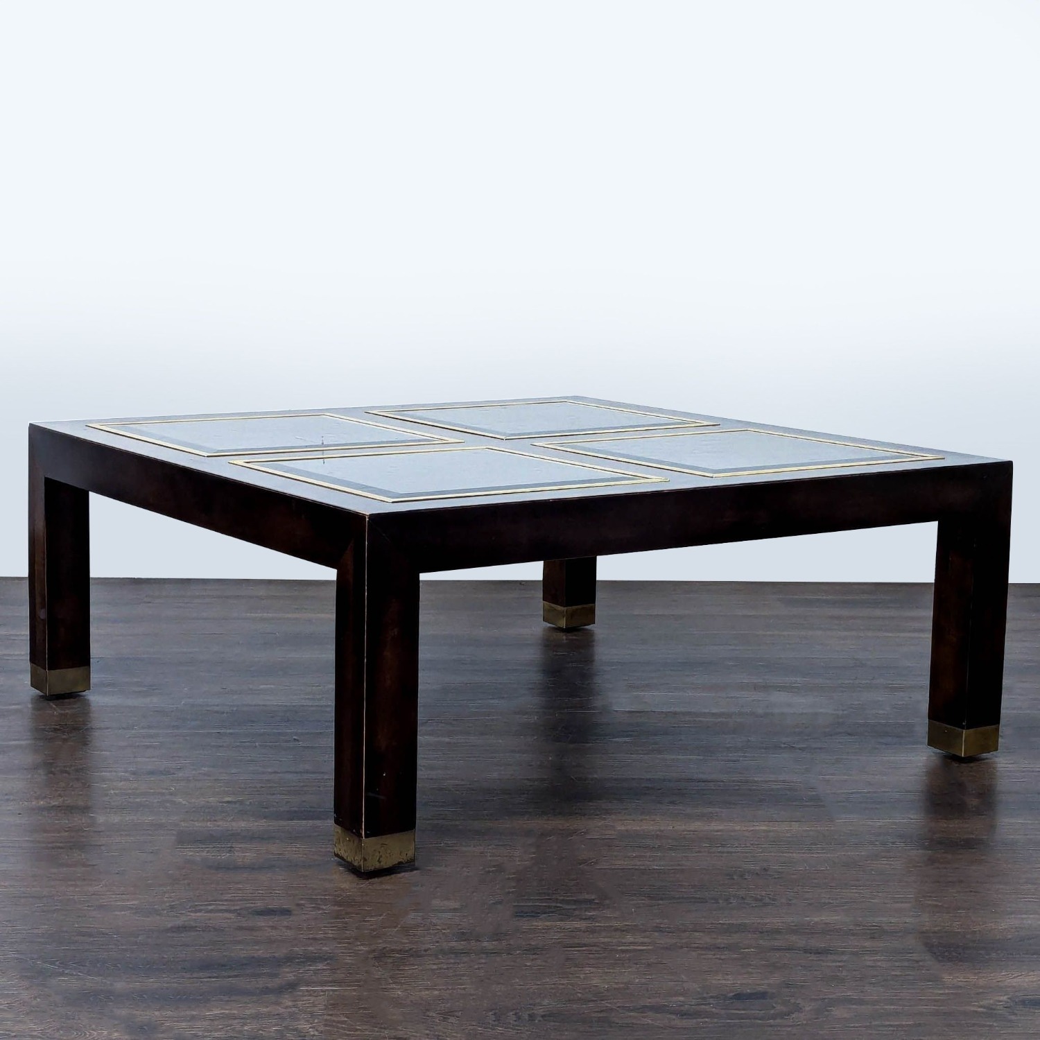 Coffee Table with Glass Inserts - image-4