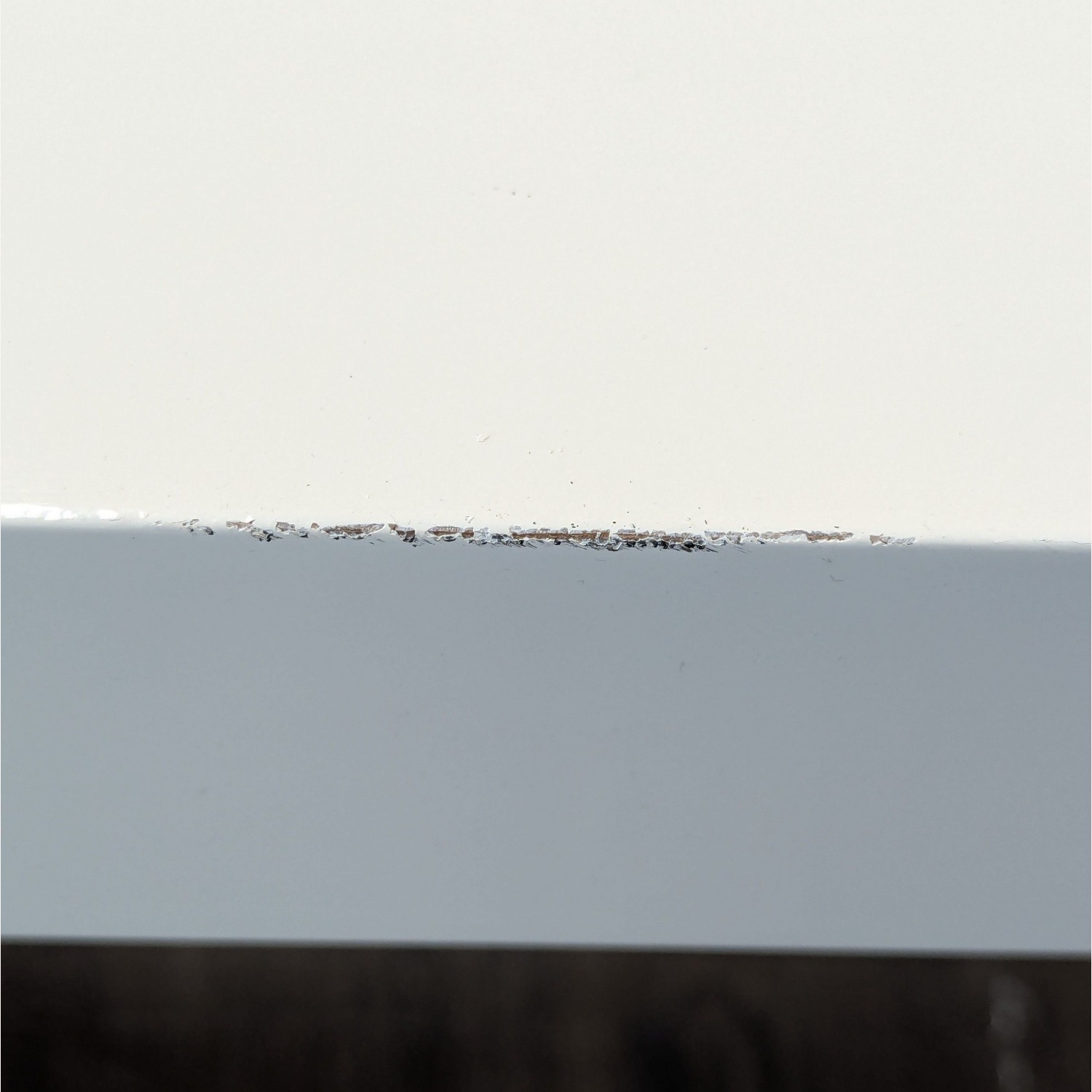 West Elm White Minimalist Desk with Two Drawers - image-1