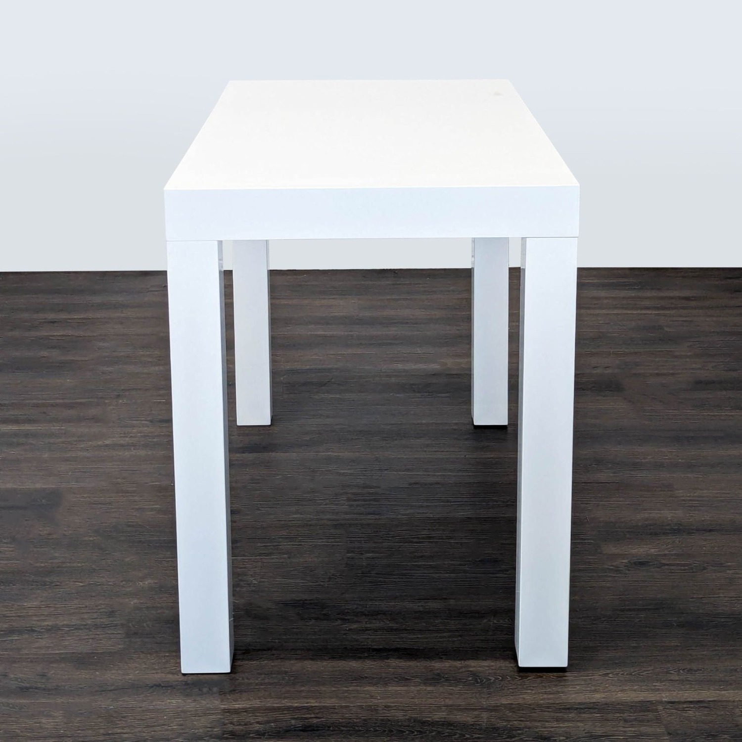West Elm White Minimalist Desk with Two Drawers - image-5