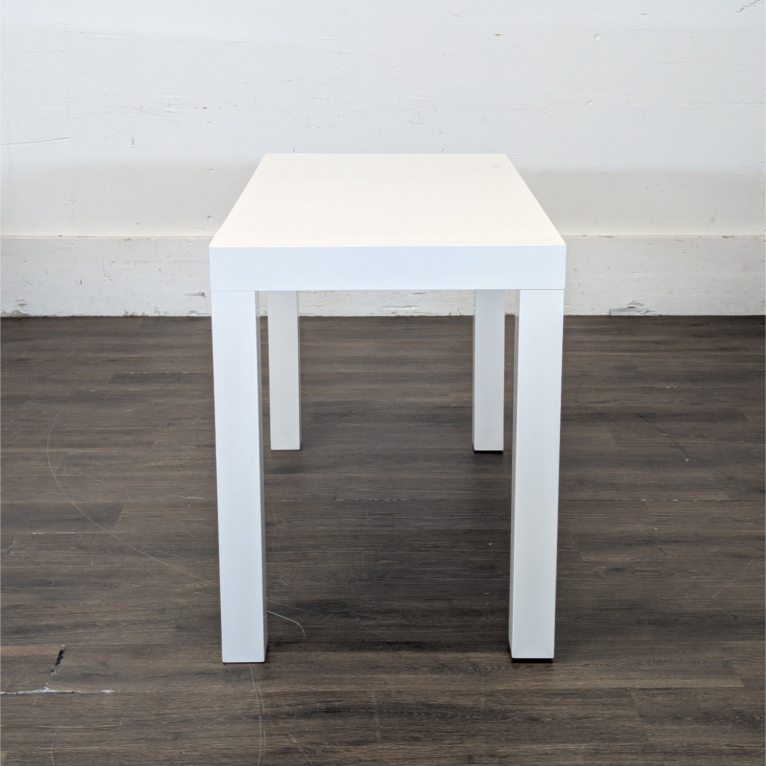 West Elm White Minimalist Desk with Two Drawers - image-2