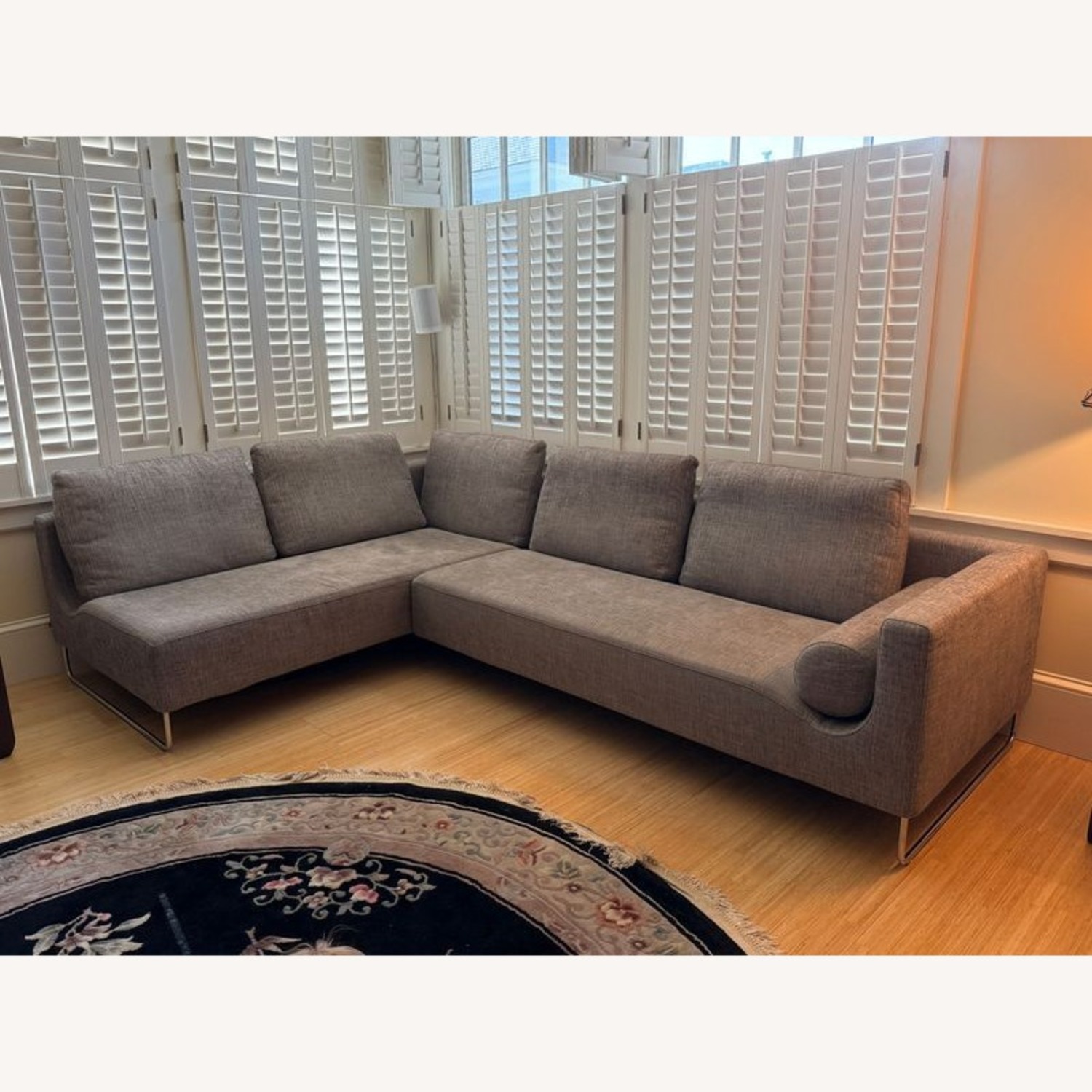 Benson Canyan Modern Gray Sectional Sofa  - image-2