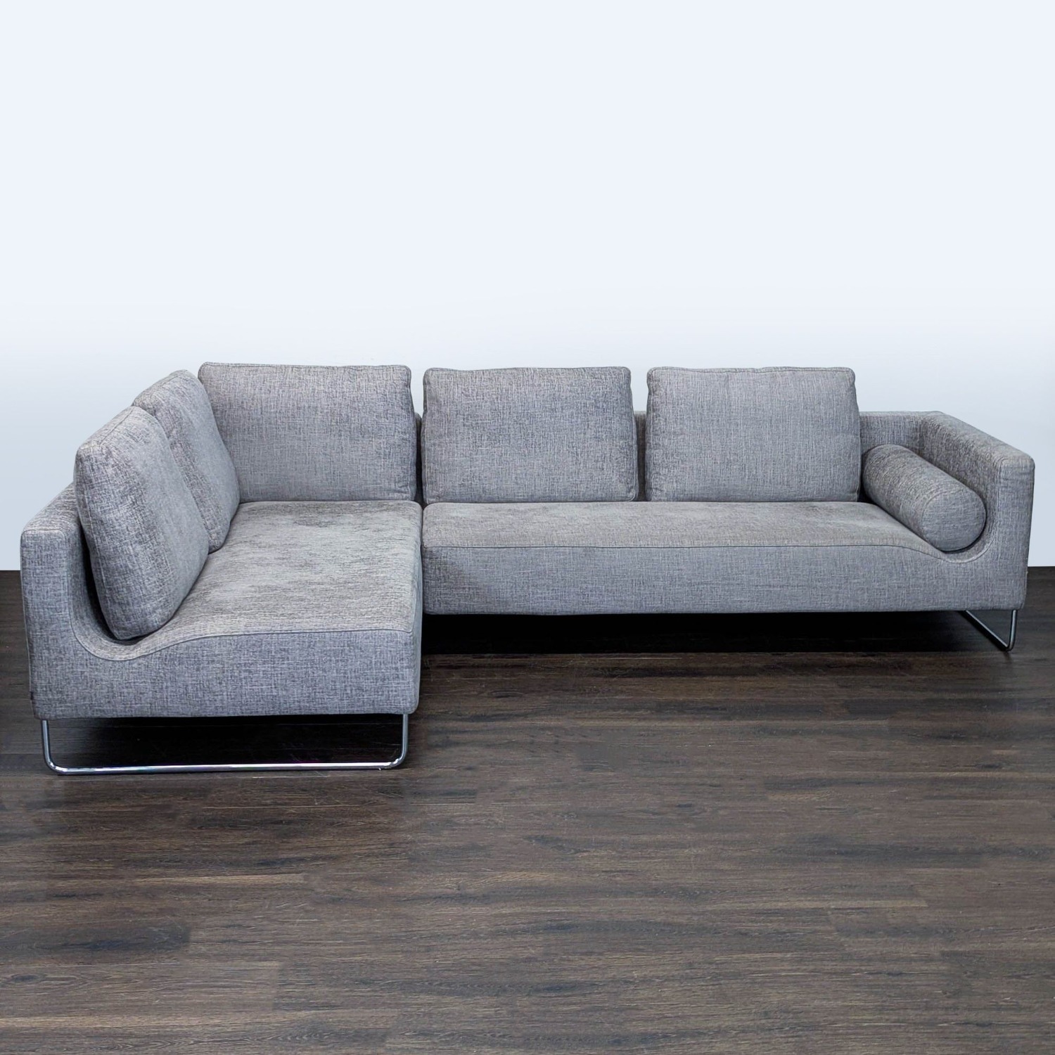Benson Canyan Modern Gray Sectional Sofa  - image-4