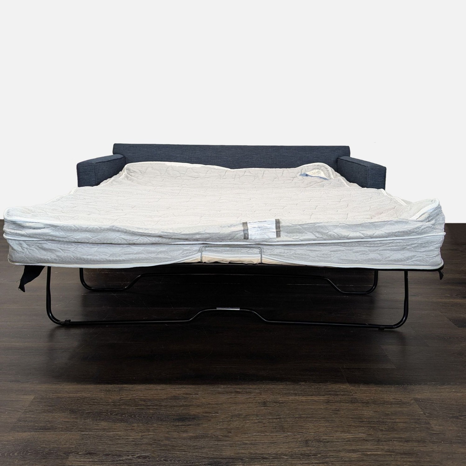 Crate & Barrel Davis Modern Blue Sleeper Sofa  - image-6