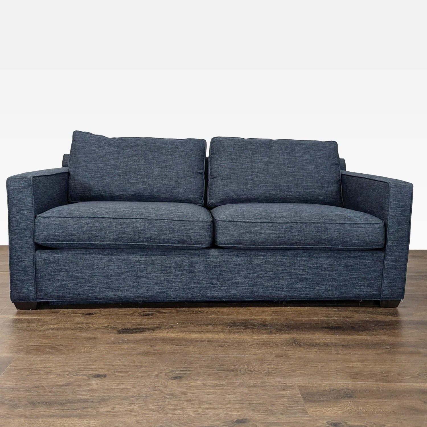 Crate & Barrel Davis Modern Blue Sleeper Sofa  - image-7