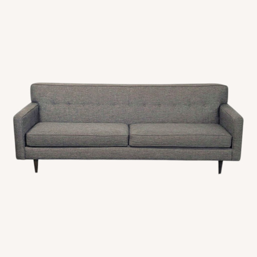 Used Modern Dark Grey 3-Seat Sofa with Cushions	 for sale on AptDeco
