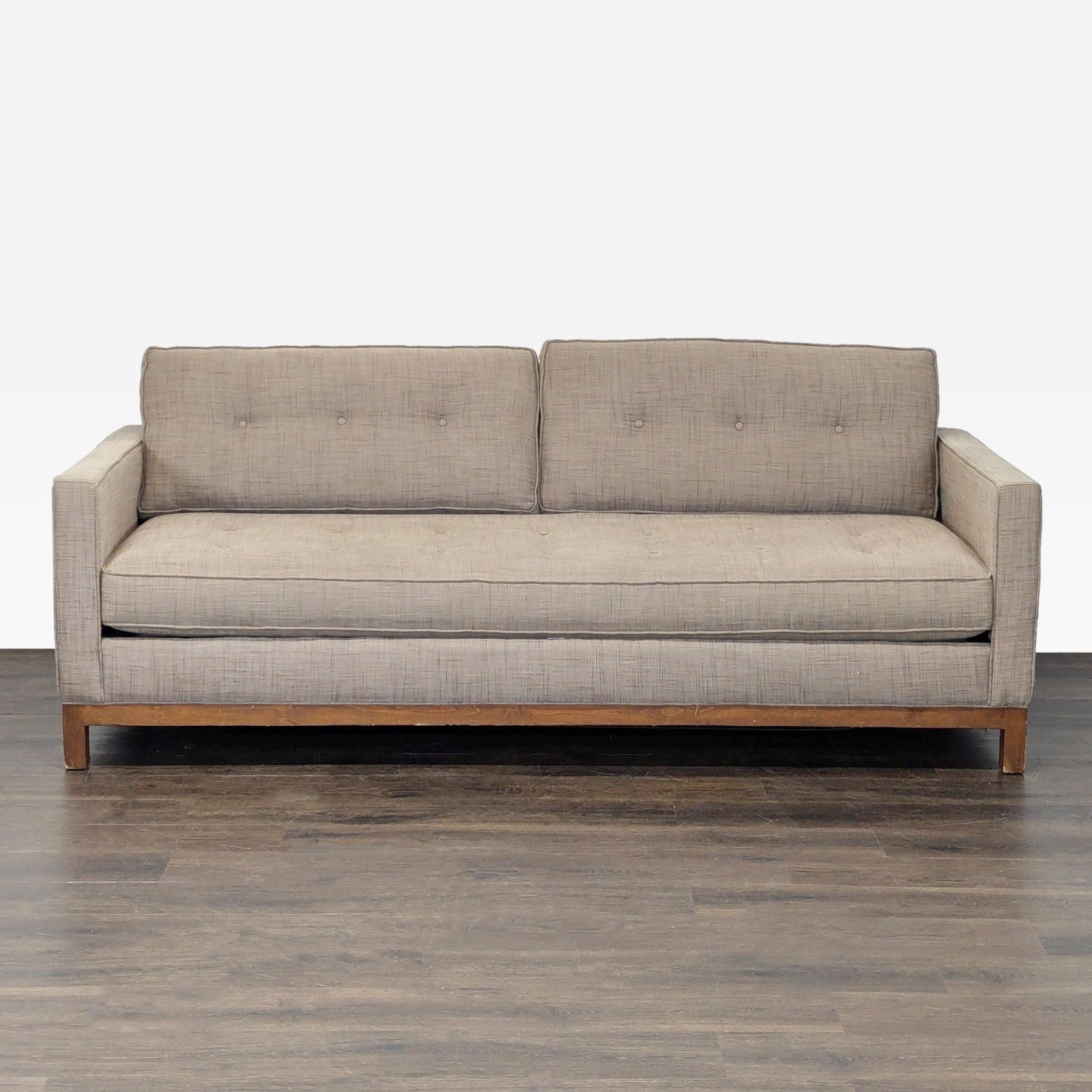 Modern Sleeper Sofa with Wooden Base  - image-3