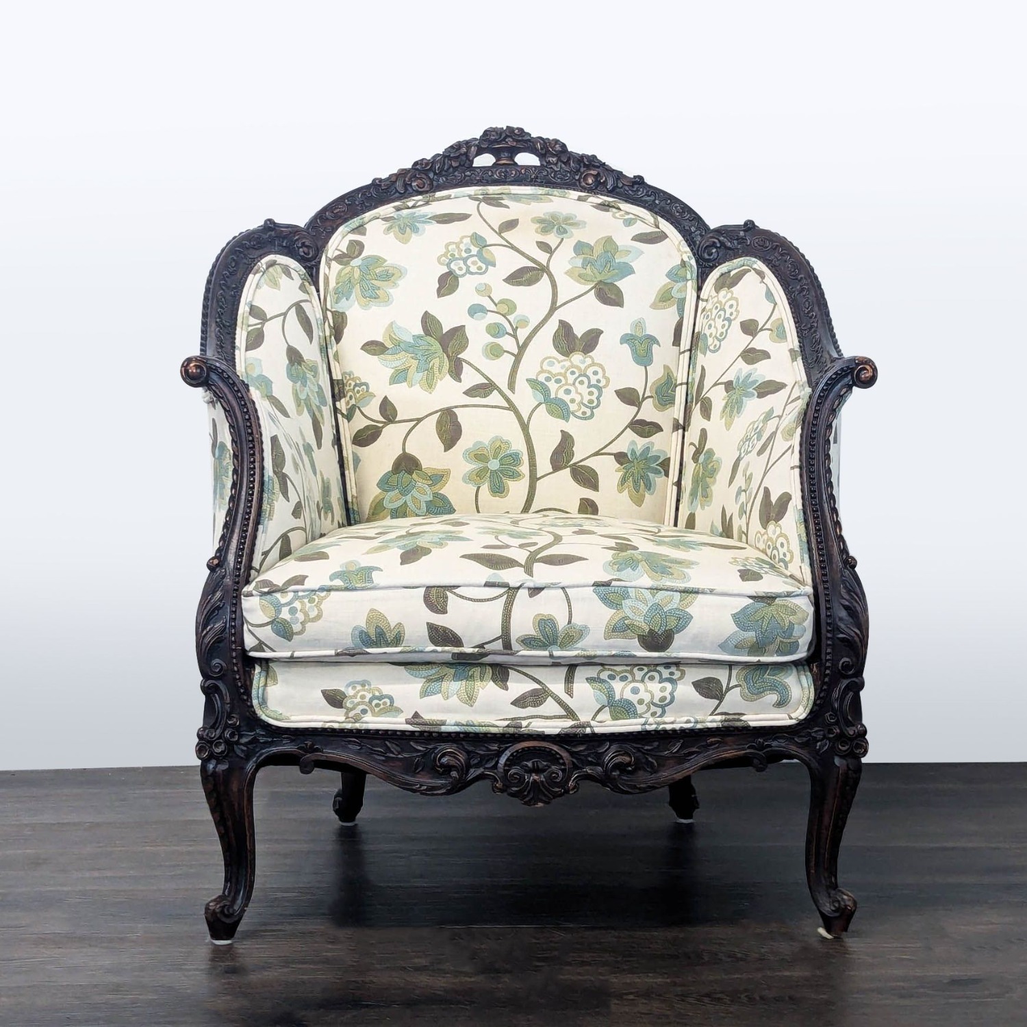 Victorian Rococo Berg√®re Lounge Chair - image-5