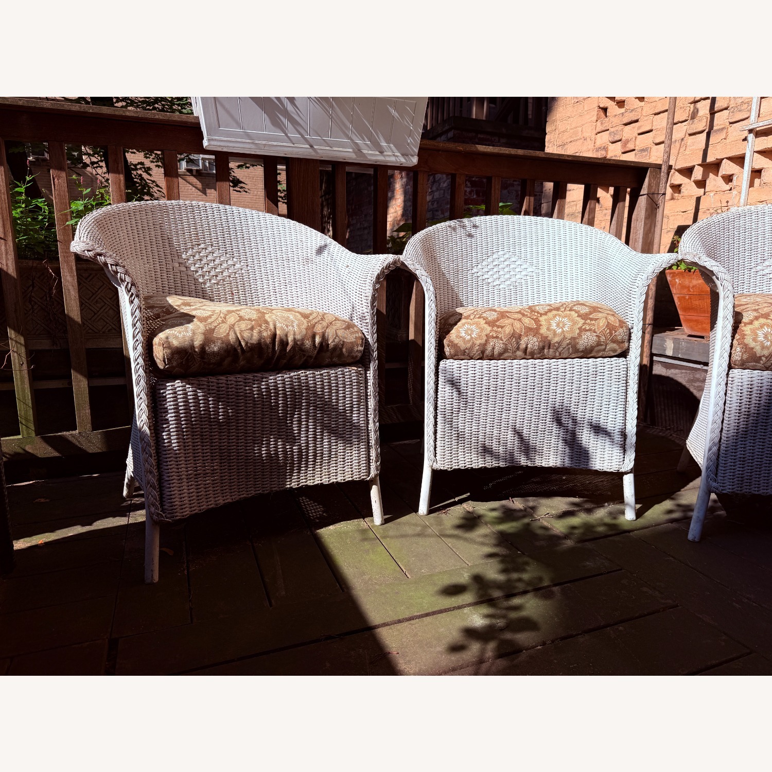 Lloyd Flanders White Wicker Patio Furniture - image-2