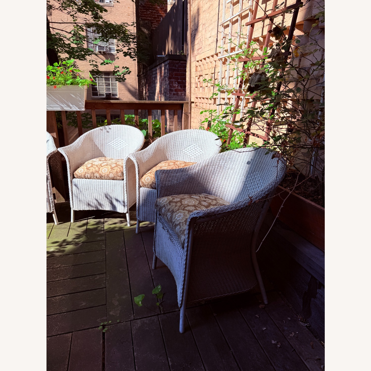 Lloyd Flanders White Wicker Patio Furniture - image-3