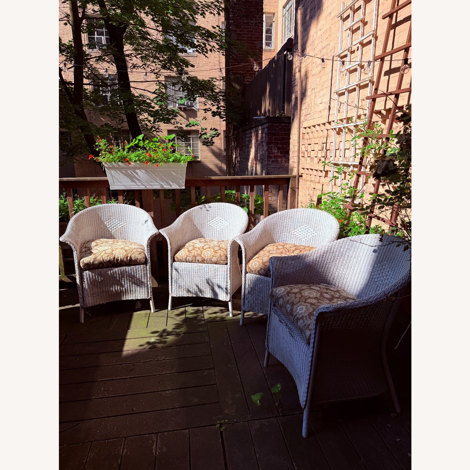 Lloyd Flanders White Wicker Patio Furniture - image-4