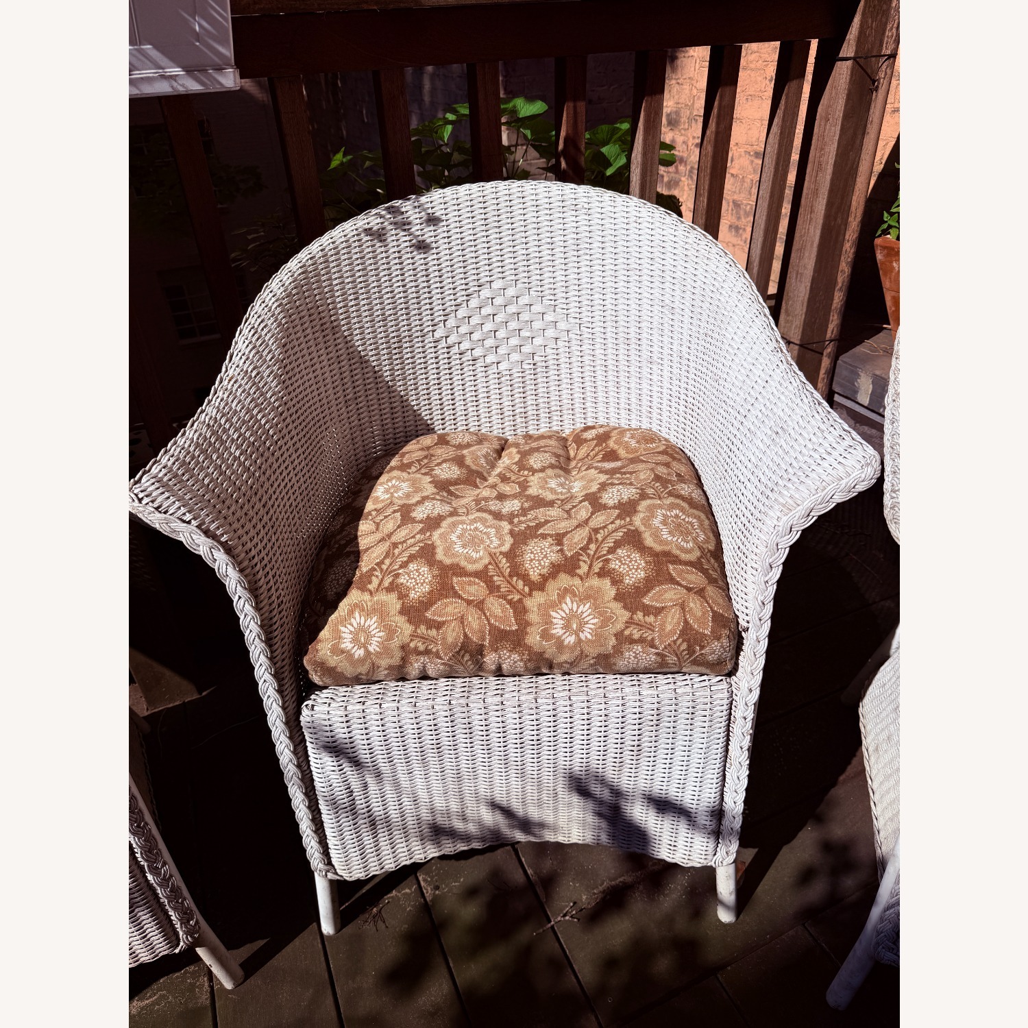 Lloyd Flanders White Wicker Patio Furniture - image-1