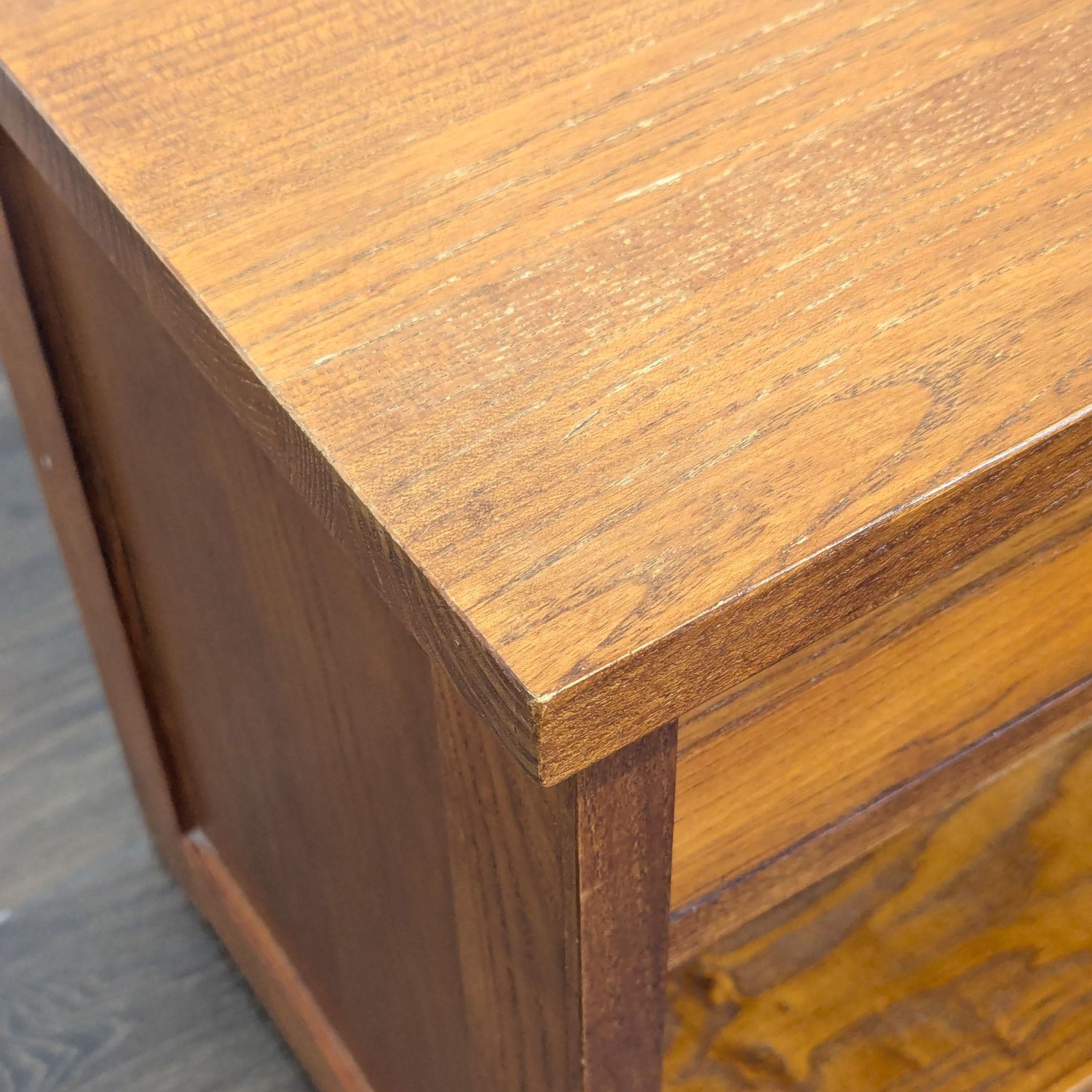 Craftsman Style One Drawer Wood Nightstand  - image-9