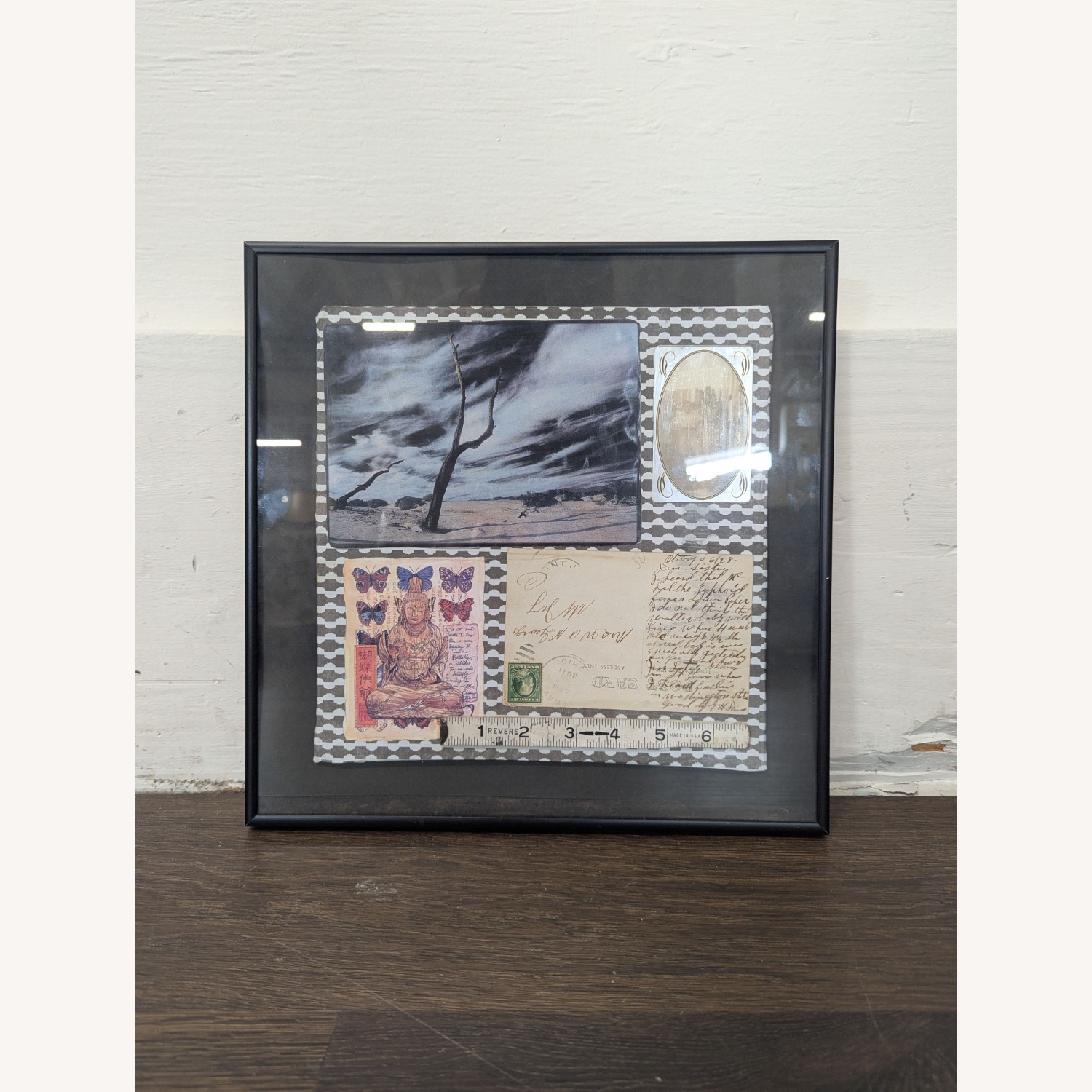 Unique Mixed Media Framed Art Collage  - image-4