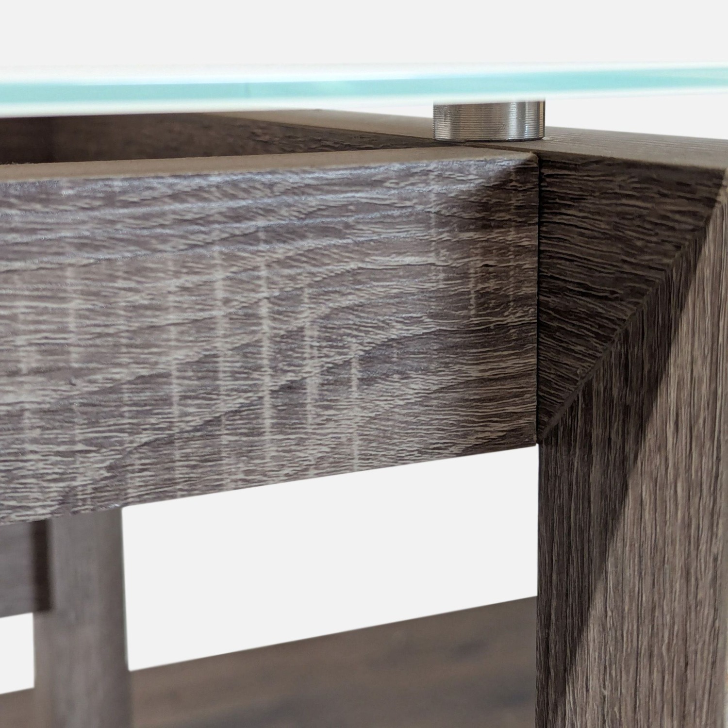 Whalen Furniture Cecile Glass Top Desk - image-2