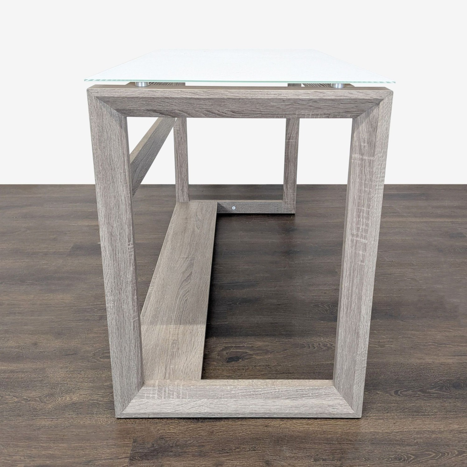 Whalen Furniture Cecile Glass Top Desk - image-5