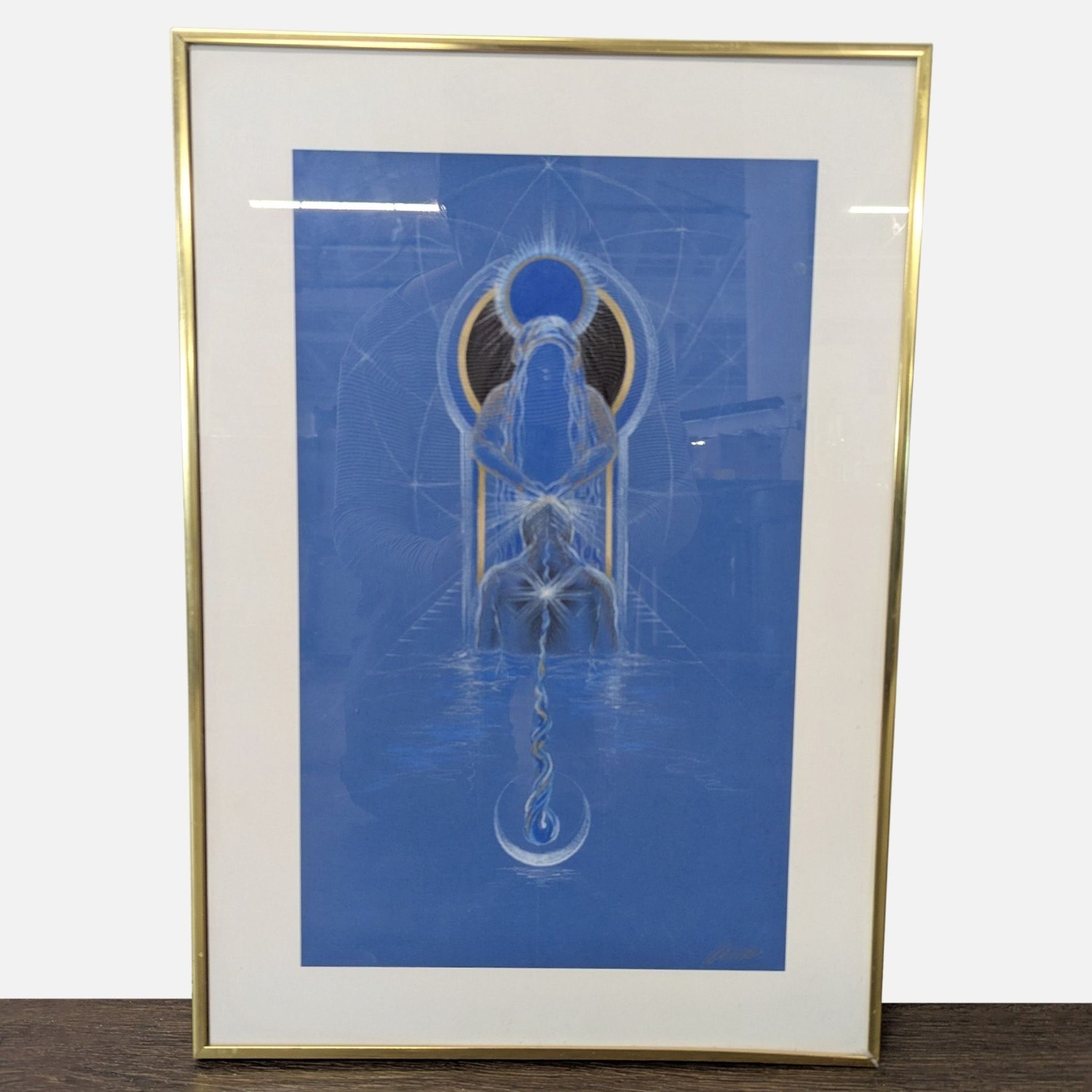 Mystical Blue Spiritual Drawing - image-2