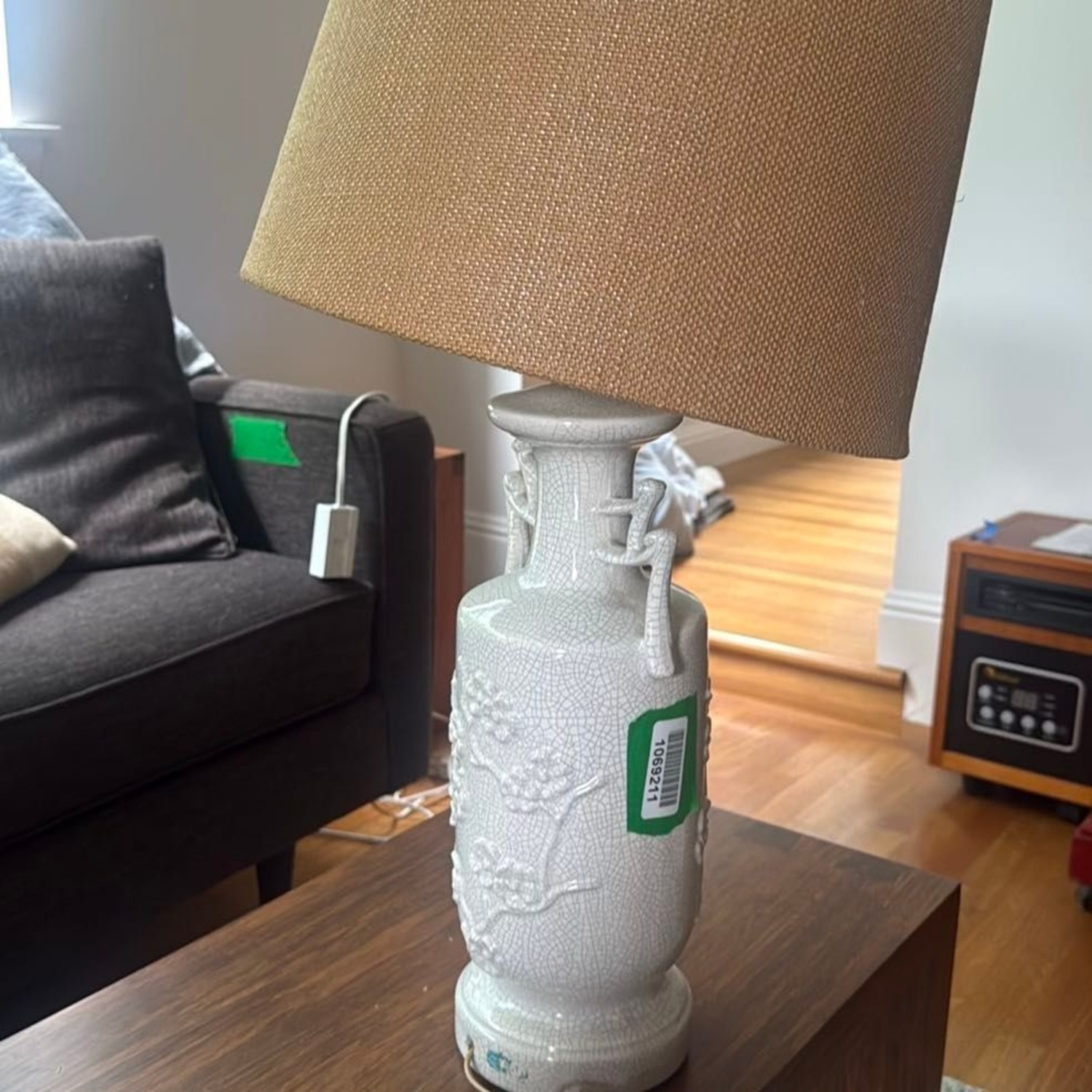 Classic White Ceramic Table Lamp  - image-2