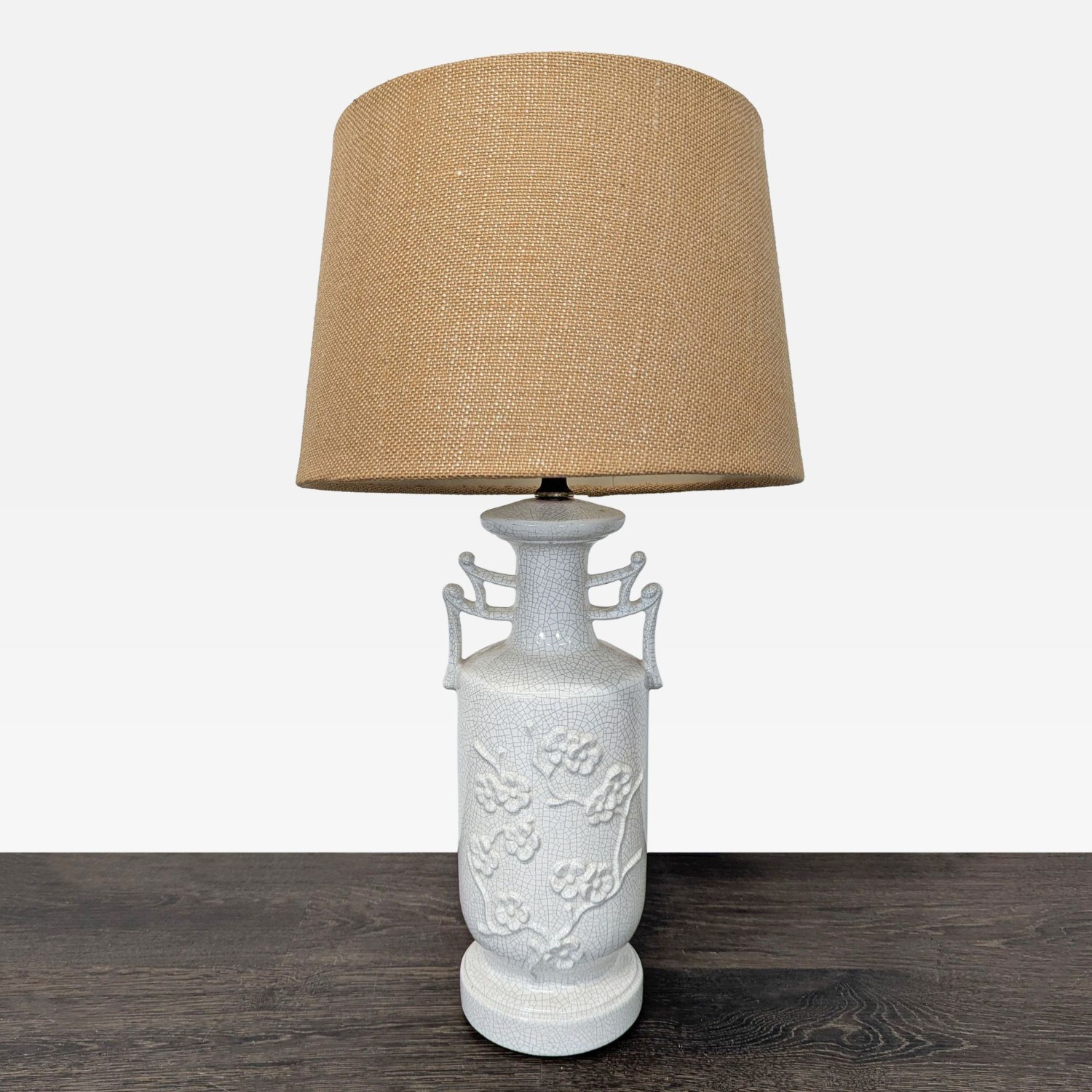 Classic White Ceramic Table Lamp  - image-4