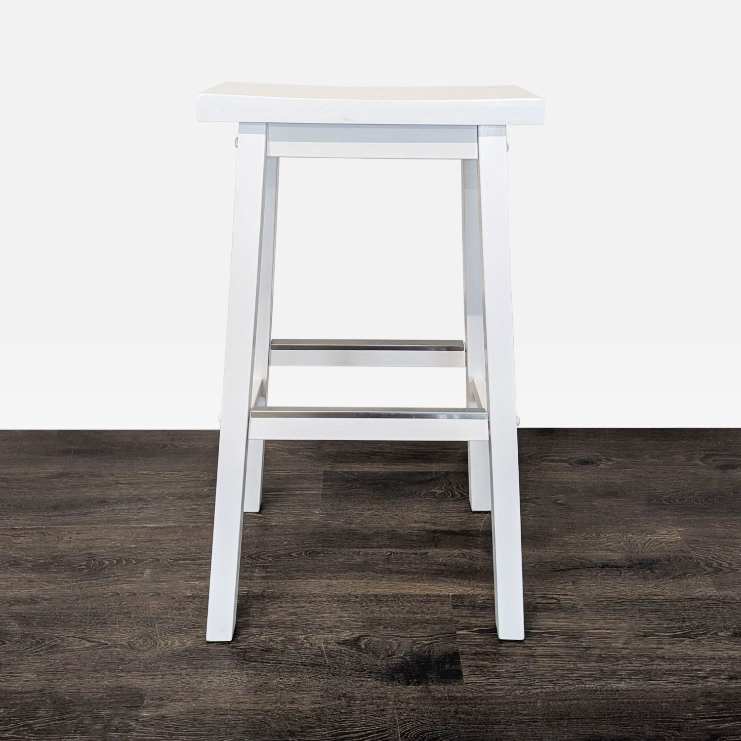 Solid Wood Saddle-Seat Counter Stool	 - image-3