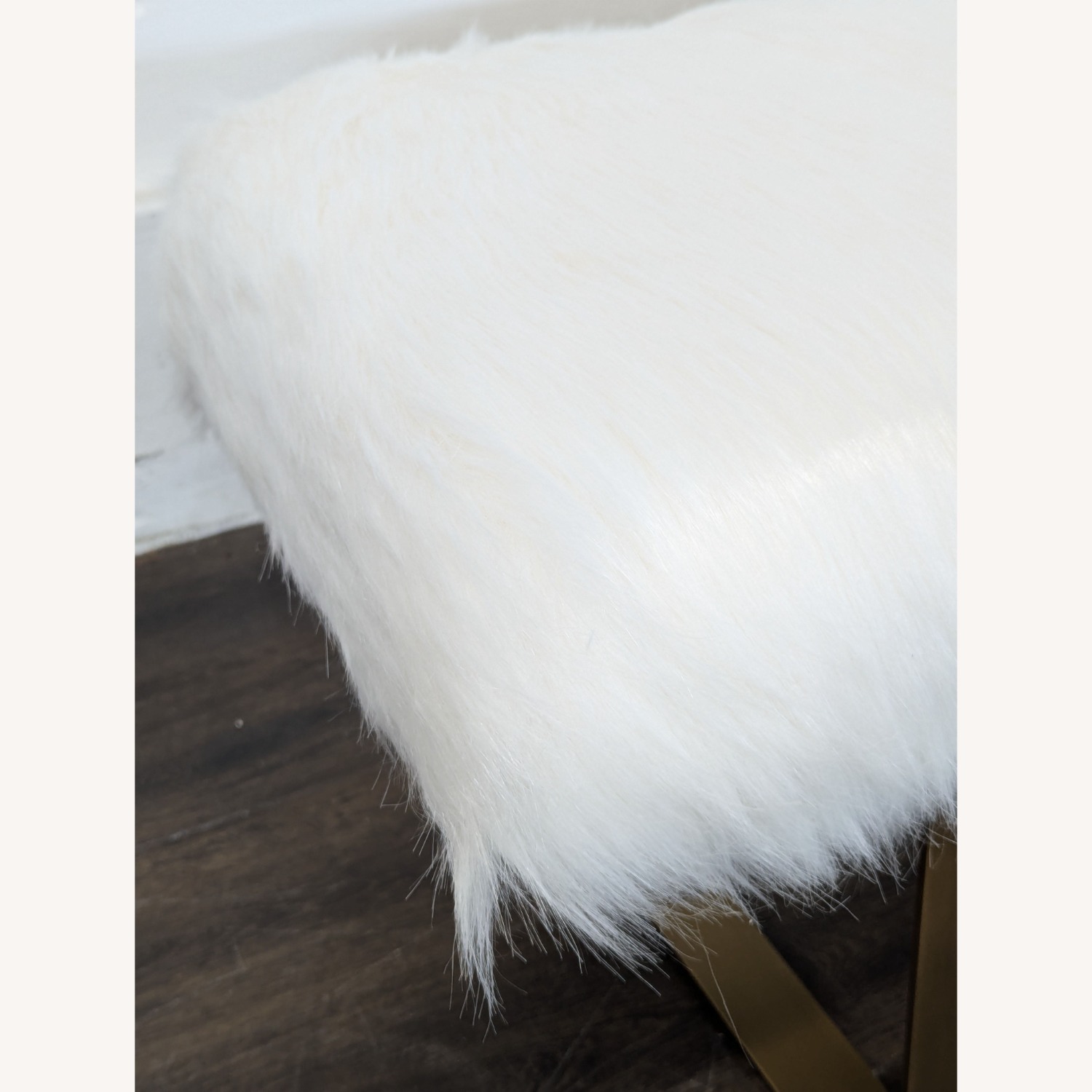 Restoration Hardware Faux Fur Bench - image-2