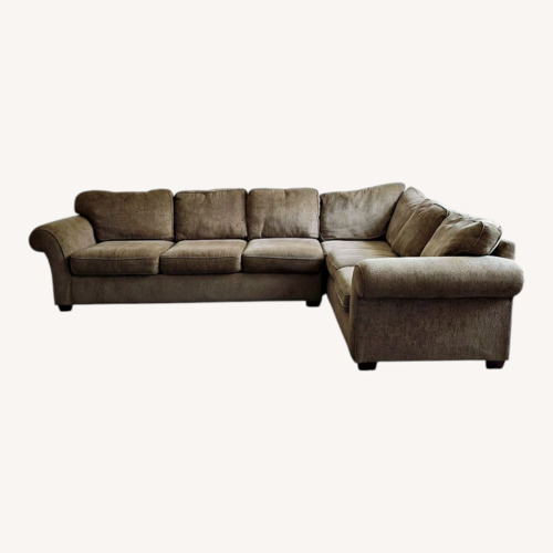 Used Bauhaus Light Brown 2 Piece Sectional for sale on AptDeco