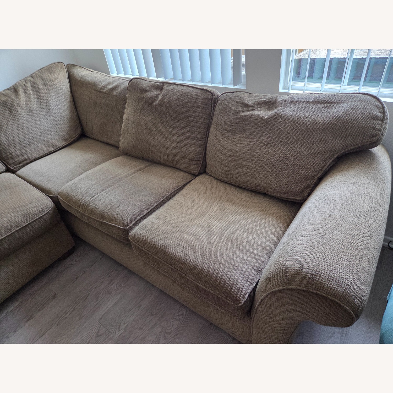 Bauhaus Light Brown 2 Piece Sectional - image-4