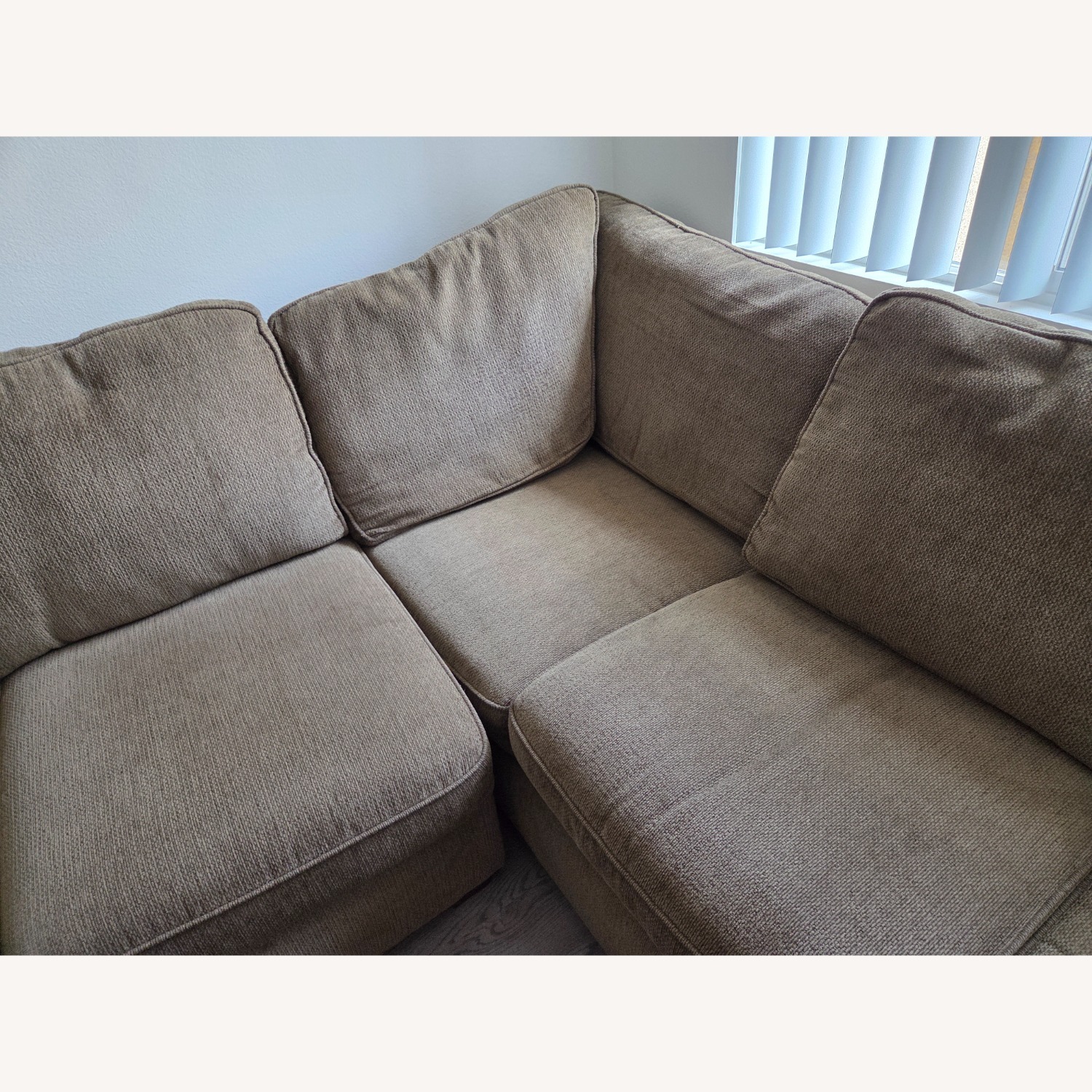 Bauhaus Light Brown 2 Piece Sectional - image-5