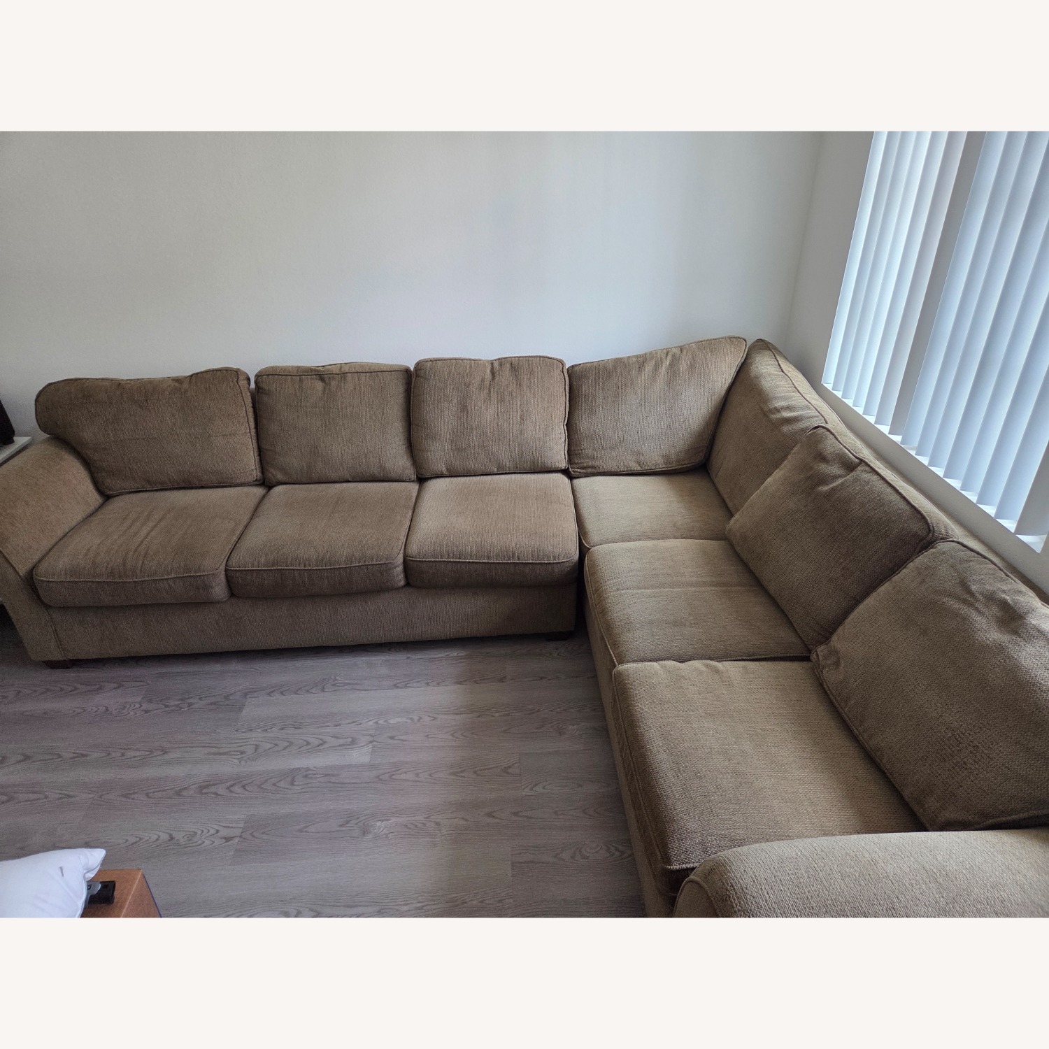 Bauhaus Light Brown 2 Piece Sectional - image-1