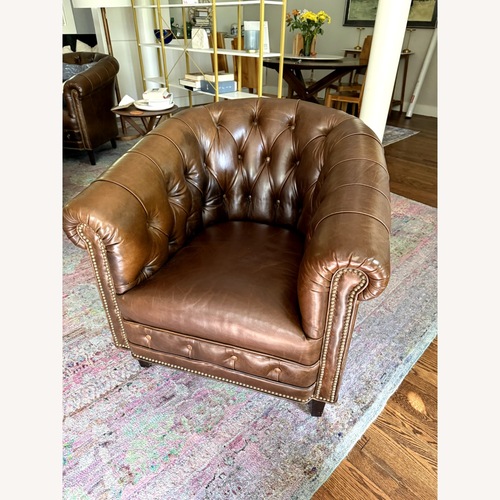 Used Roger + Chris Dark Brown Armchairs for sale on AptDeco