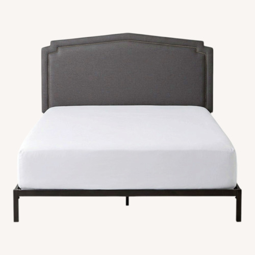 Used Serena & Lily CA King Bed Frame Nailhead Trim for sale on AptDeco