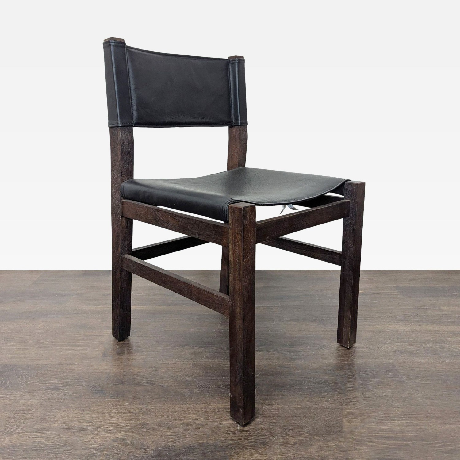 Restoration Hardware 9-Piece Wood and Leather Dining Set - image-8