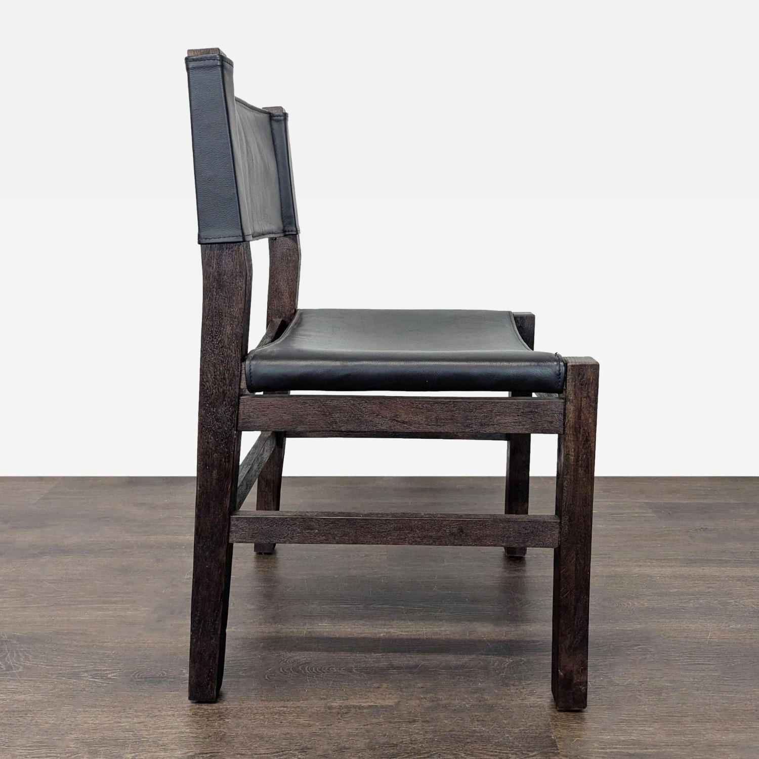 Restoration Hardware 9-Piece Wood and Leather Dining Set - image-9