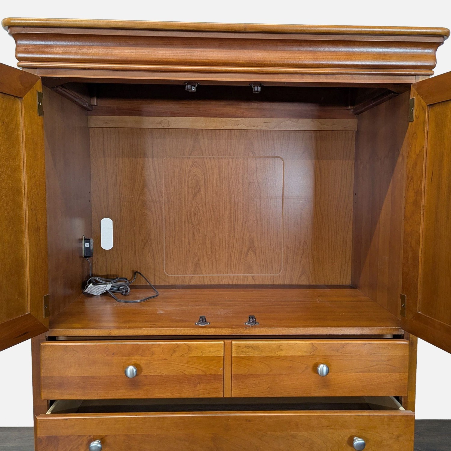 Stanley Furniture Cherry Door Chest / Armoire - image-4