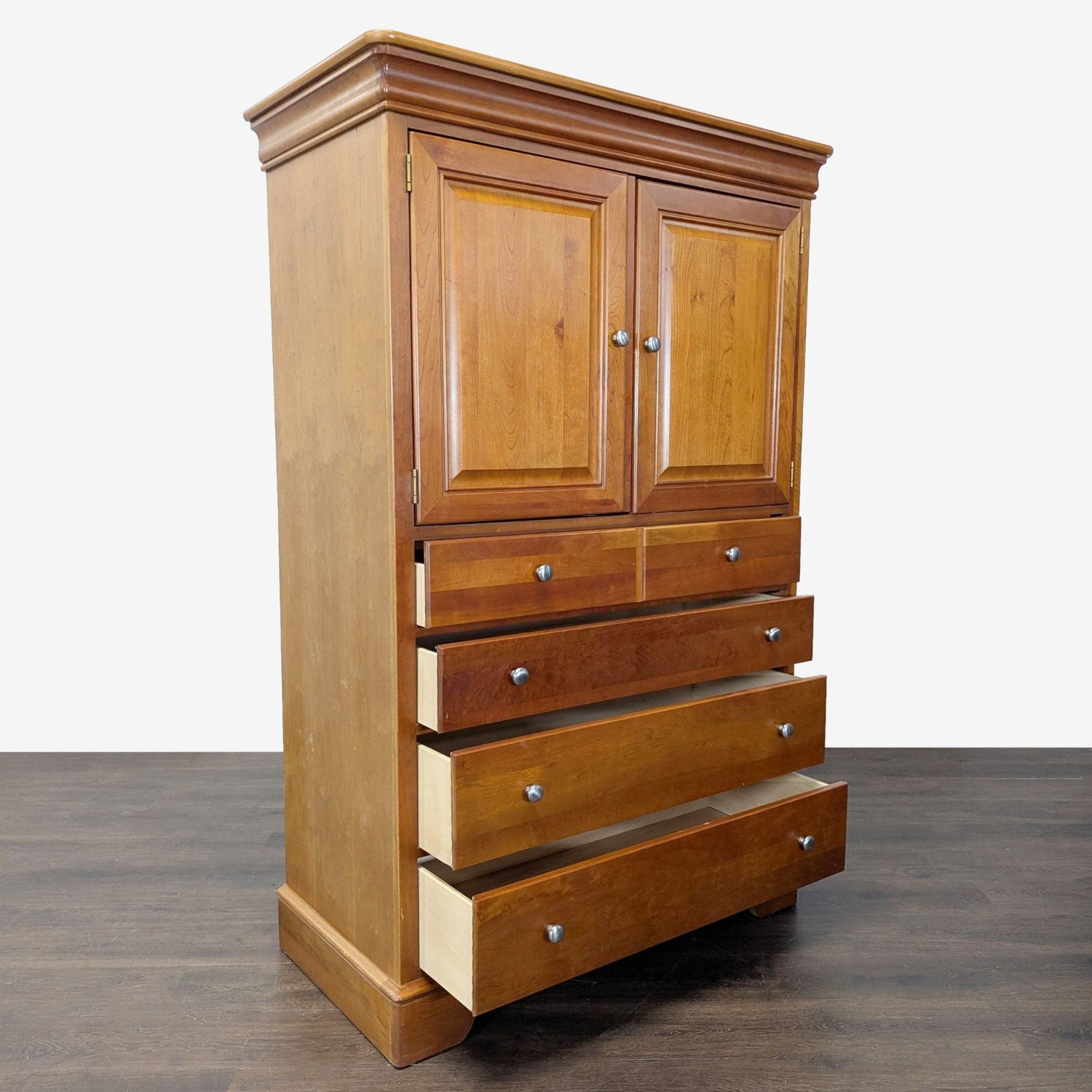 Stanley Furniture Cherry Door Chest / Armoire - image-6