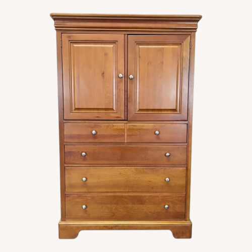 Used Stanley Furniture Cherry Door Chest / Armoire for sale on AptDeco
